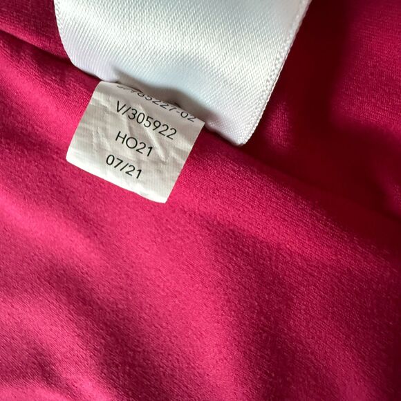 Athleta Elation Shine Tight Leggings Bright Pink Metallic Barbie Cosplay Size L - Picture 5 of 7